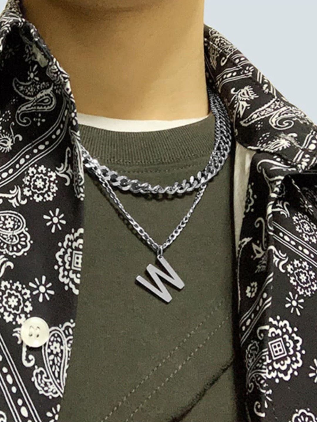 SALTY Stainless Steel Contemporary Pendant With Chain