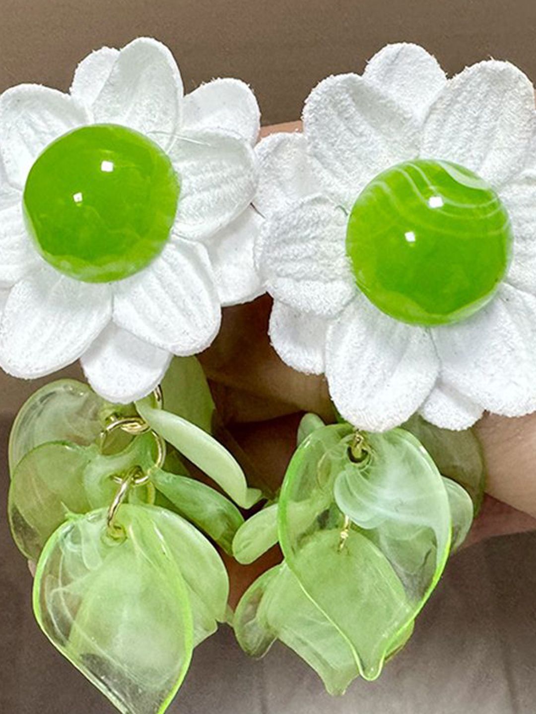 Floral Shaped Drop Earrings
