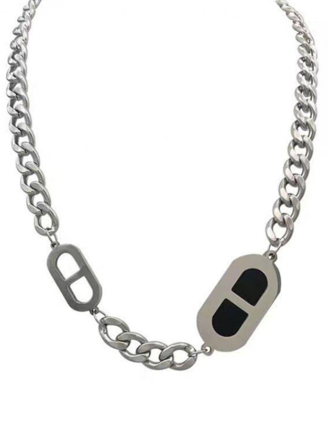 SALTY Bold Rebellion Men Stainless Steel Contemporary Pendant with Chain