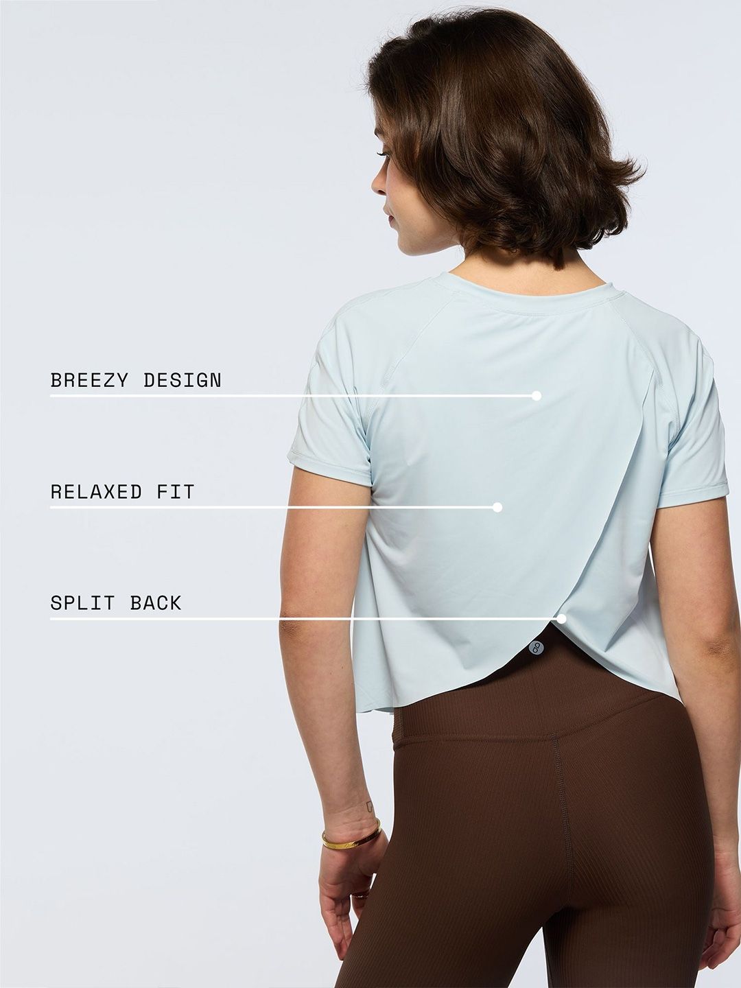 Sky Blue Overlap Tee