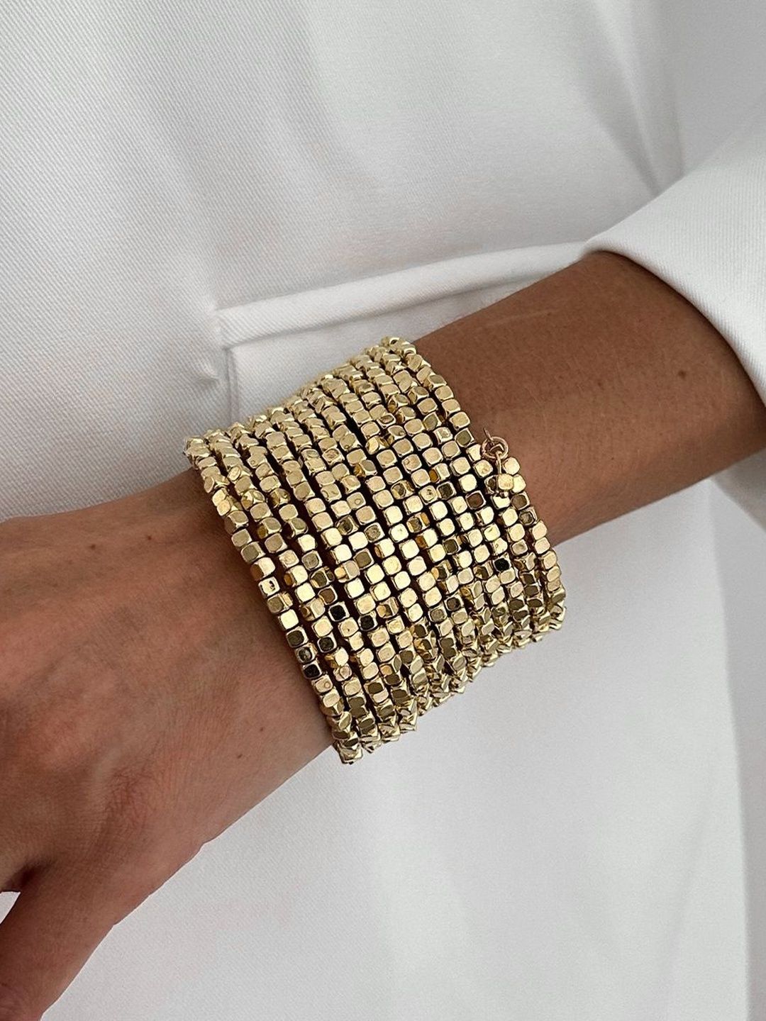 Women Gold-Plated Wraparound Bracelet