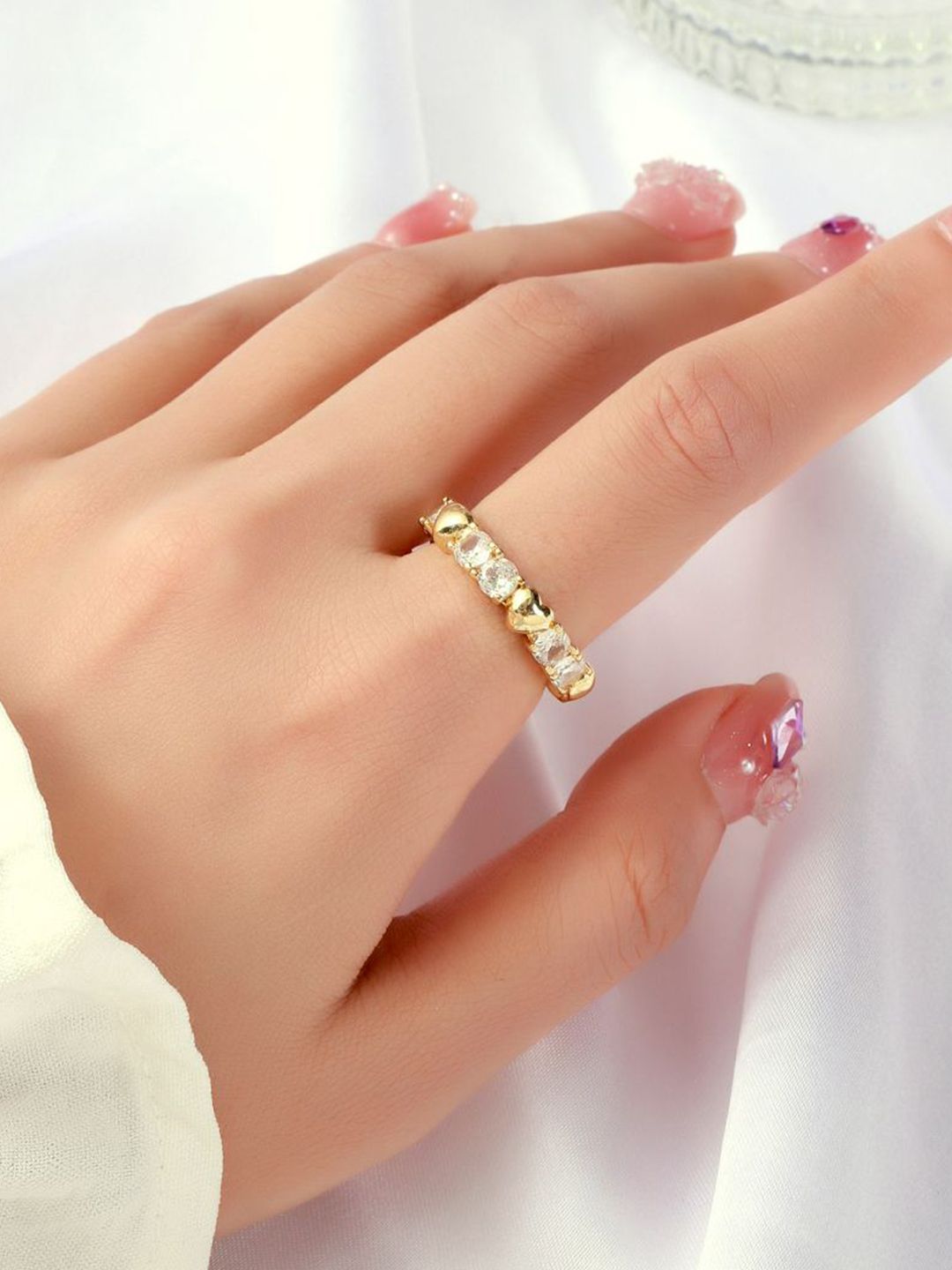 SALTY Pack of 2 Women Auric Gold Ring