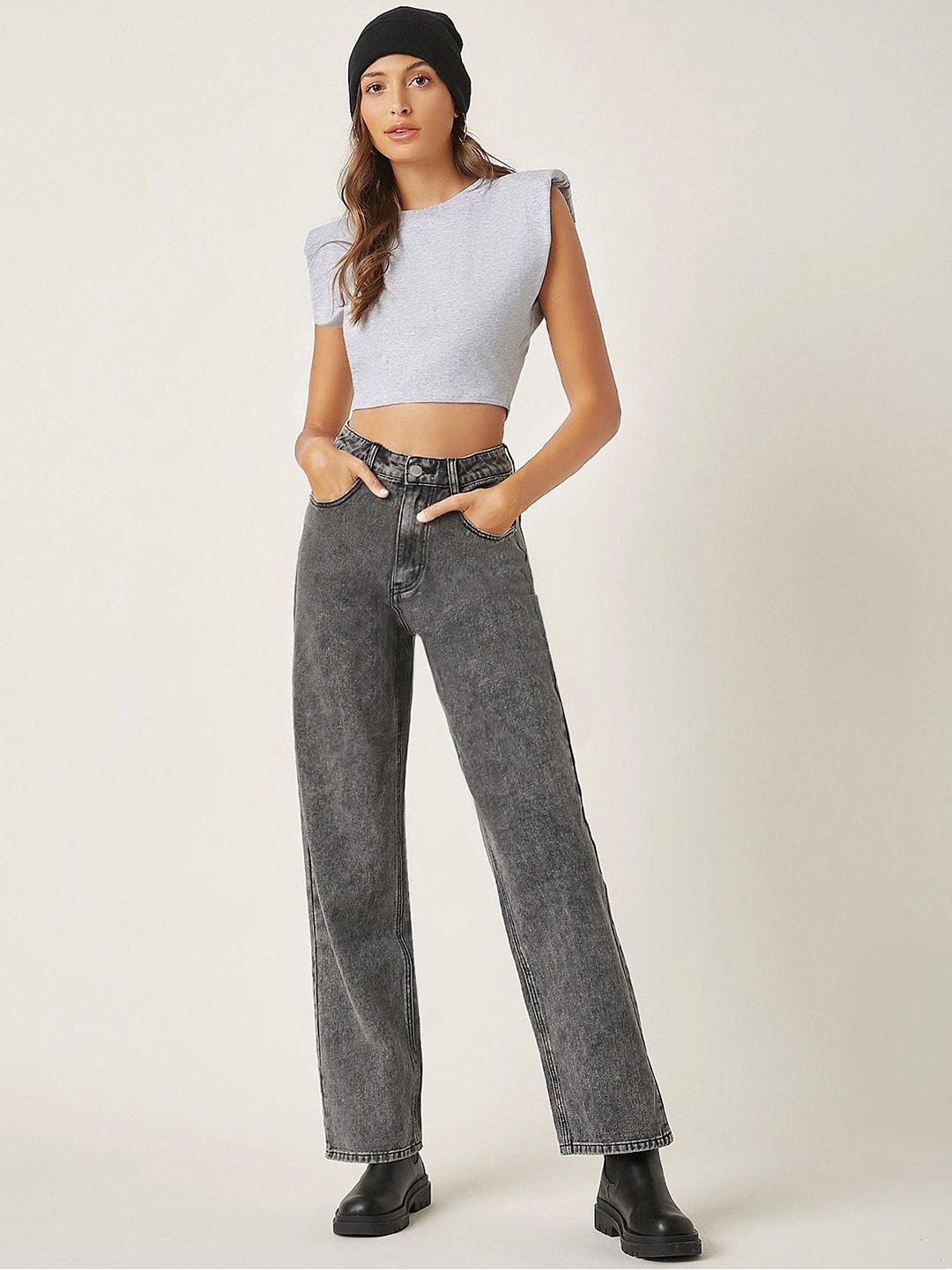 Women Pack of 2 Straight Fit High-Rise Stretchable Jeans