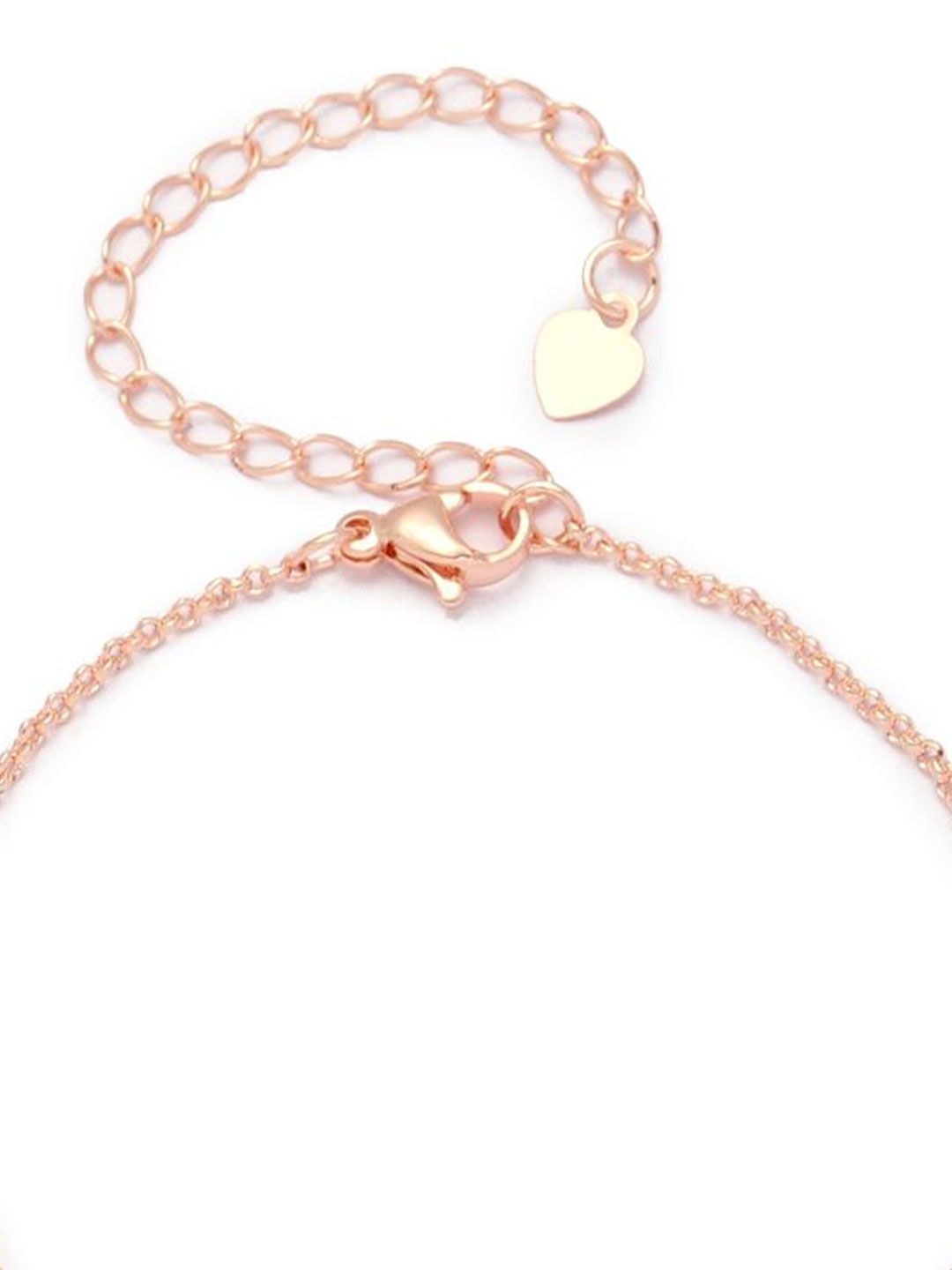 SALTY Women Stone Studded Forever Linked Infinity Charm Bracelet