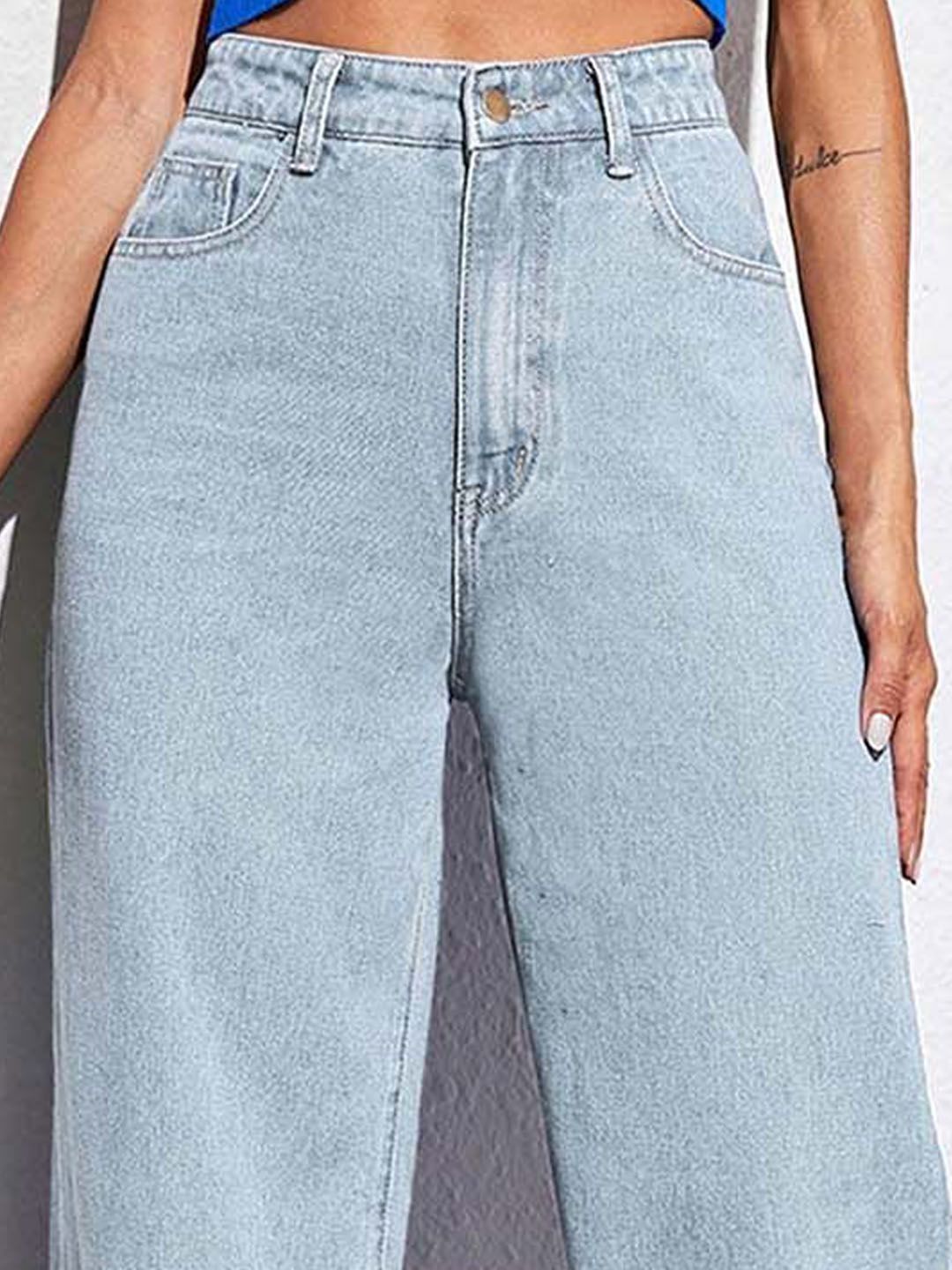 Women Straight Fit High-Rise Jeans