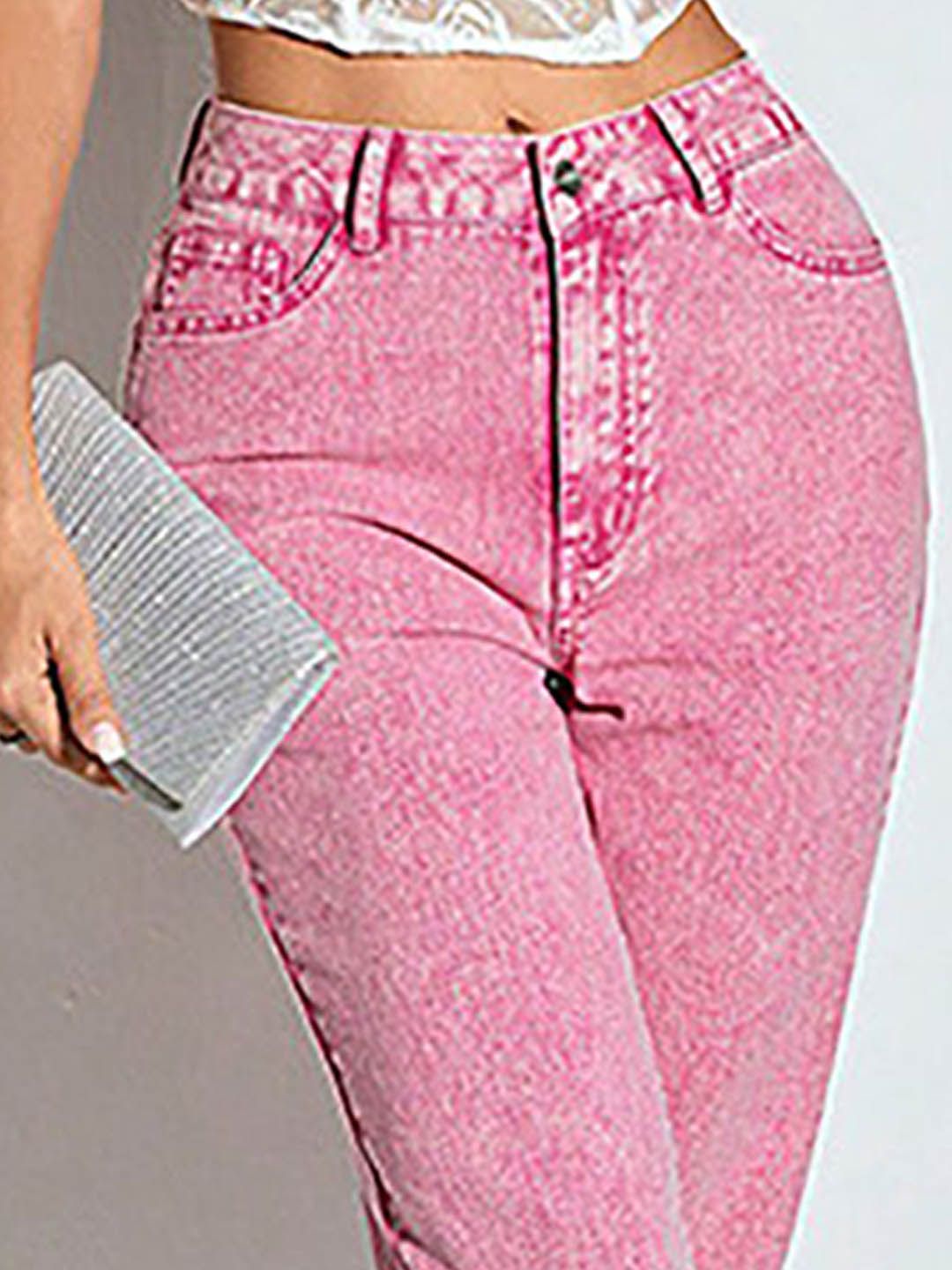 Women Slash Knee Jeans