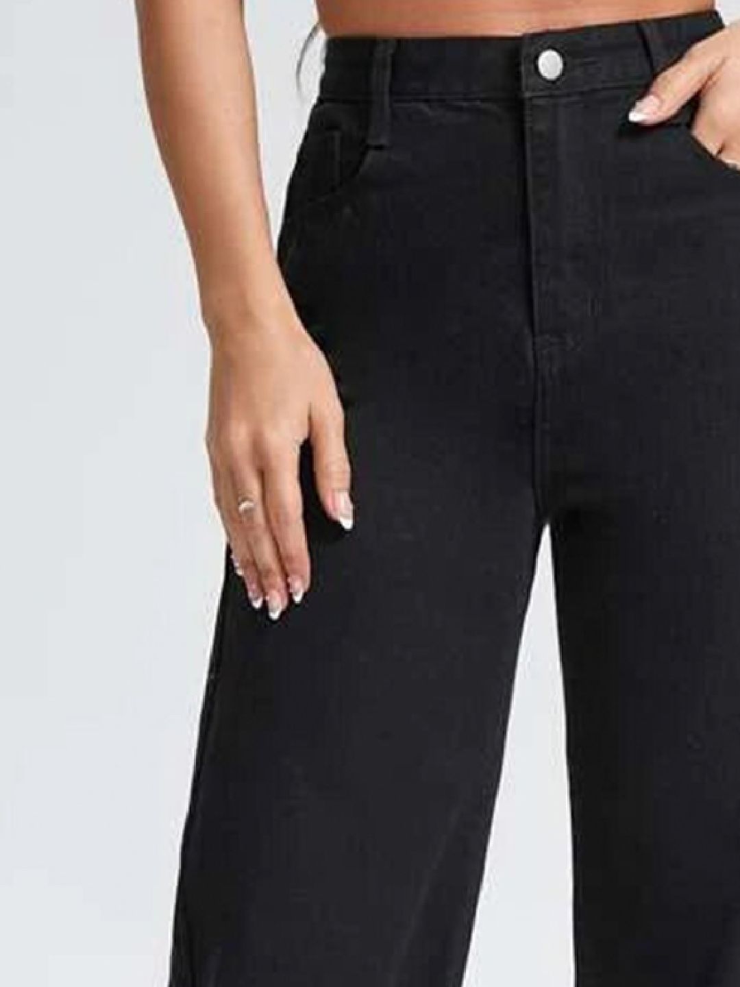 Women Jean Wide Leg High-Rise Stretchable Jeans