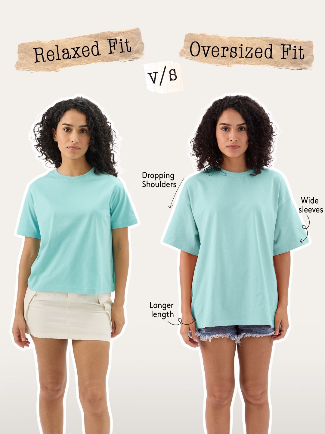 Women Printed Drop-Shoulder Sleeves T-shirt
