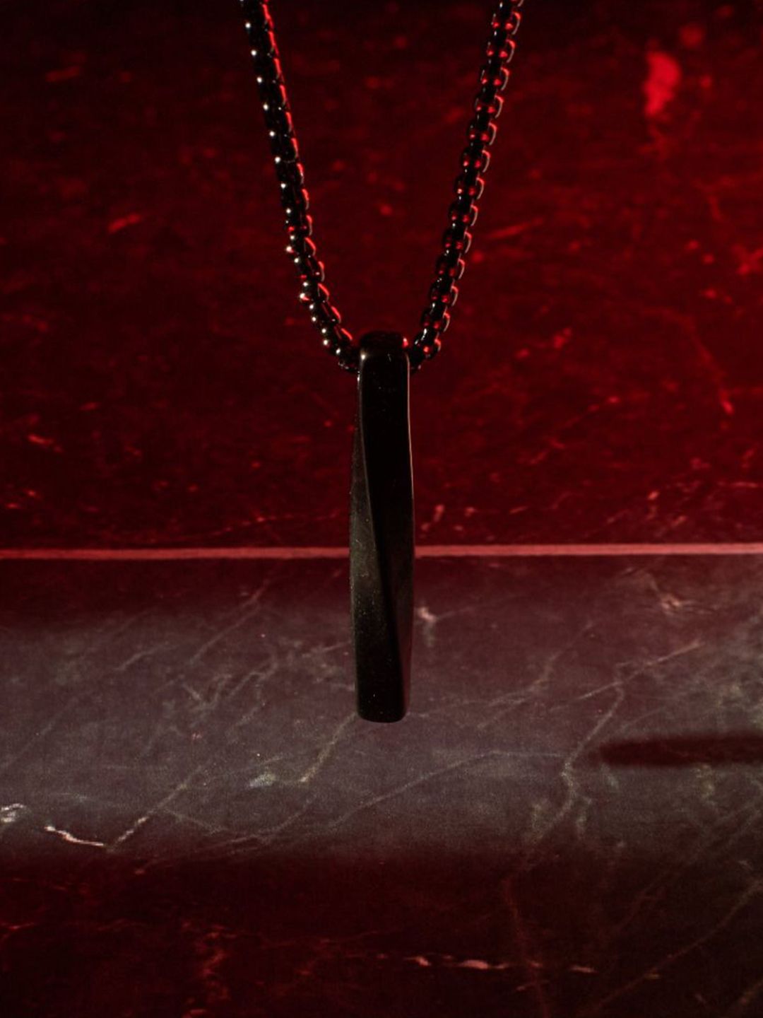 SALTY Pack of 2 Men Collier Black Chain