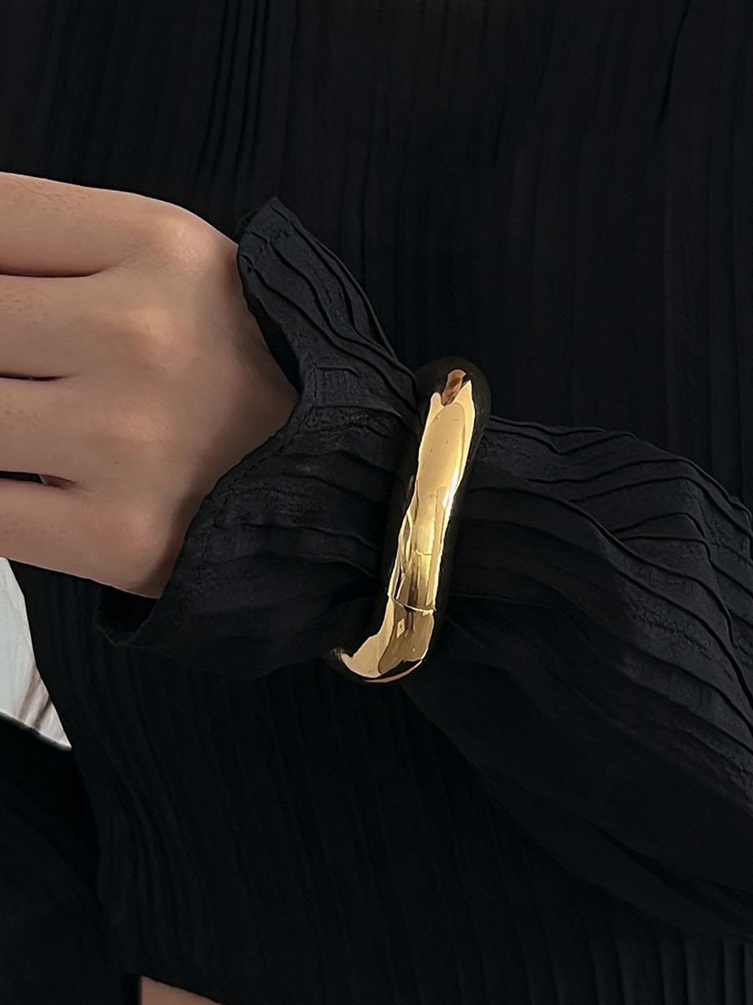 Gold-Plated Cuff Bracelet