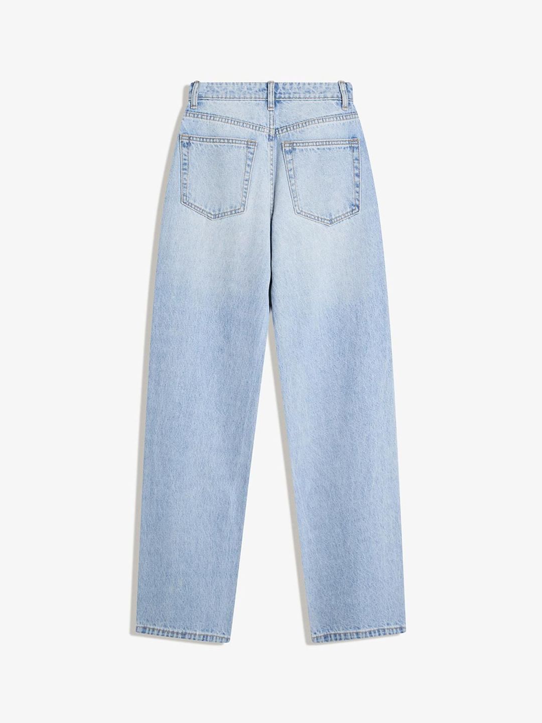 Women straight fit Mid-Rise Light Fade Cotton Jeans