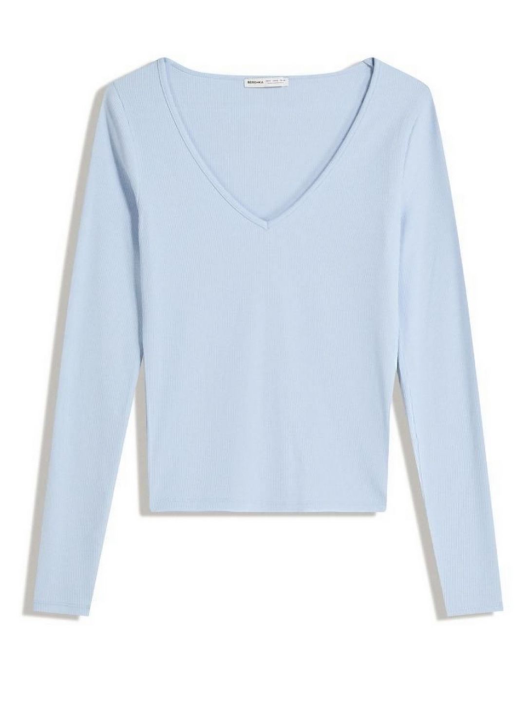 Long sleeve V-neck T-shirt