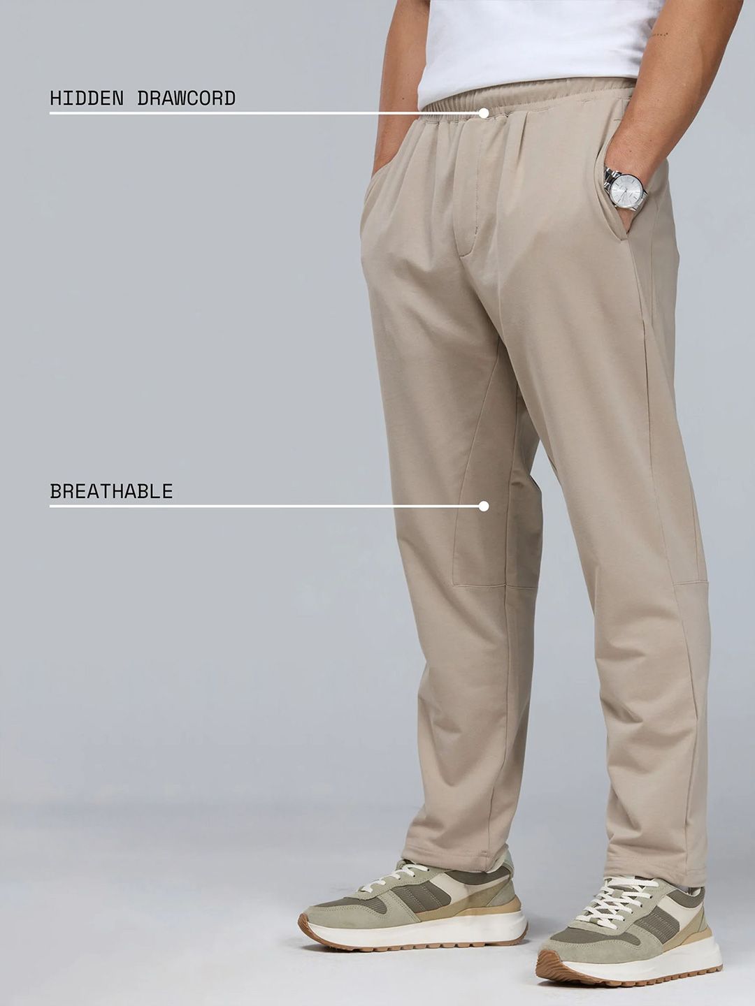 Beige Golf Pant