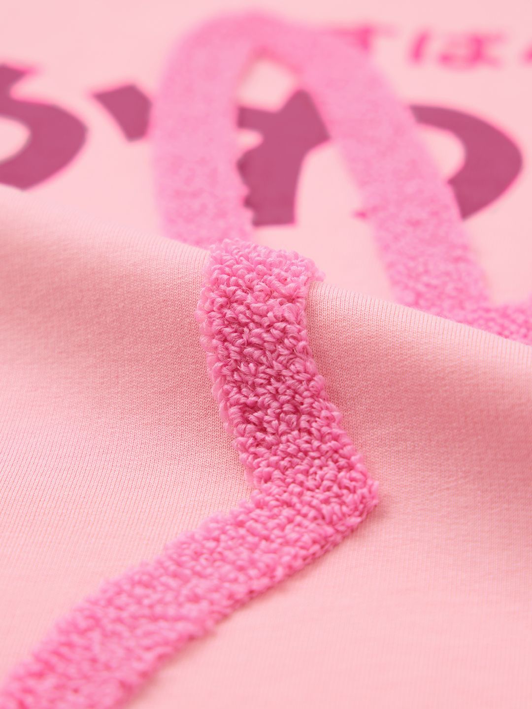 Women Oversized Fit Printed Pink T-Shirts