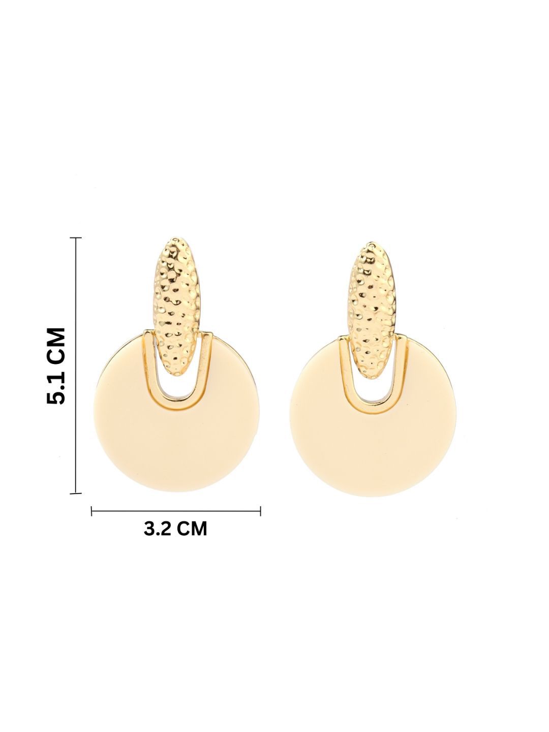 SALTY Set Of 2 - Nirvana White And Gold Drop Earring