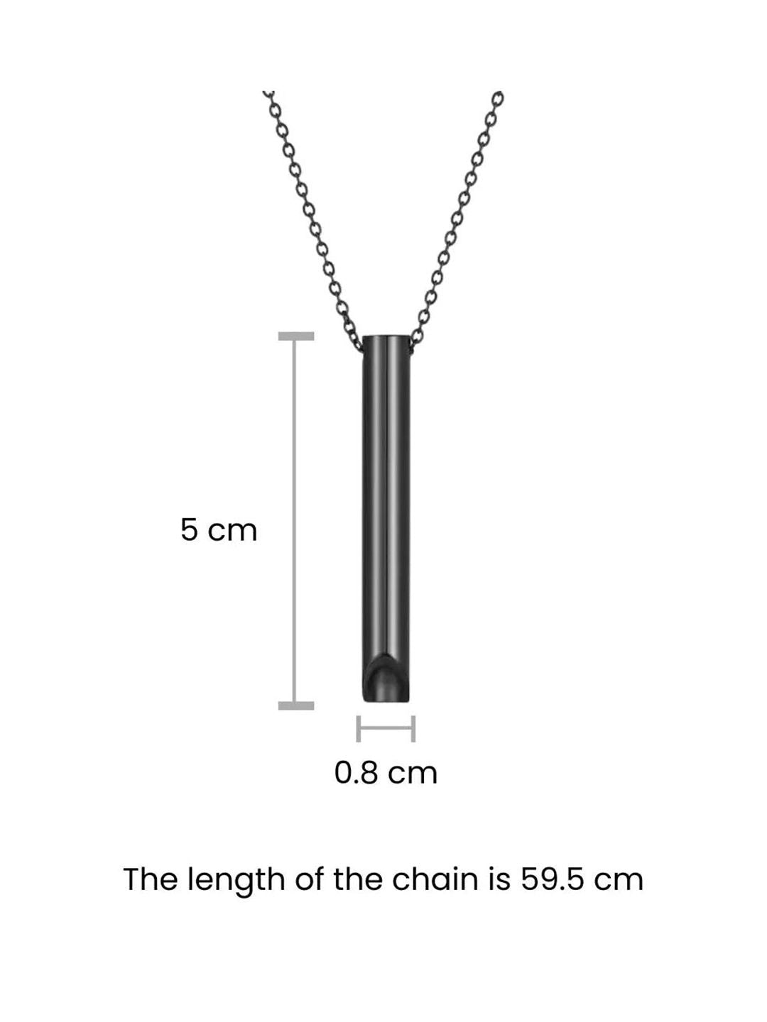 SALTY Pack of 2 Men Polished Prism Pendant