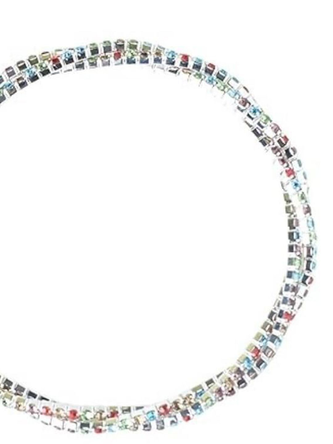 SALTY Women Artificial Stones Studded Elasticated Bracelet