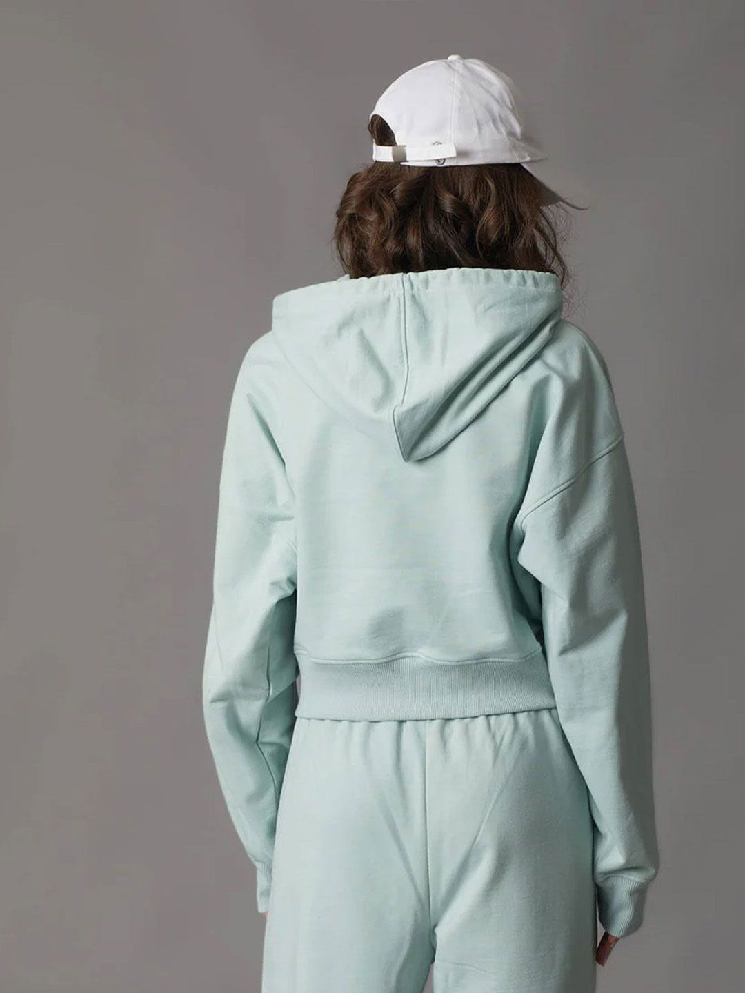 Women Crop Hoodie Sweatshirt
