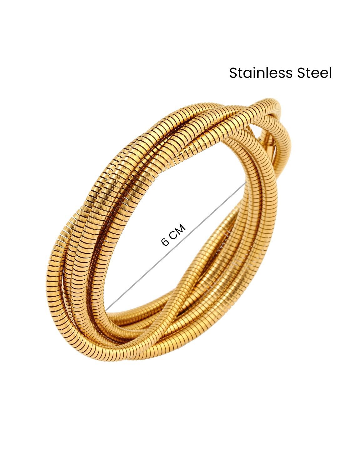 SALTY Tangled Stainless Steel Multistrand Bracelet