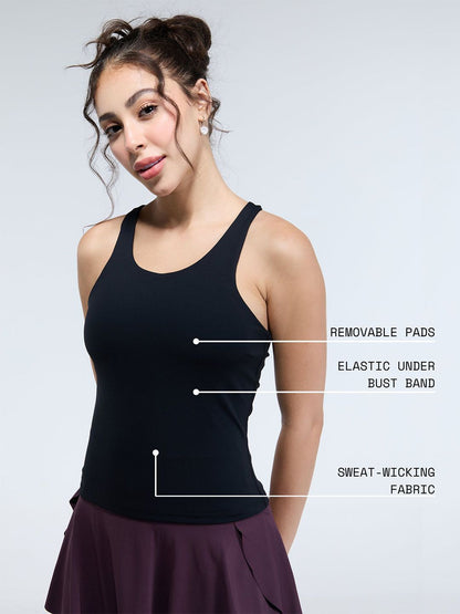 Black Racerback Tank