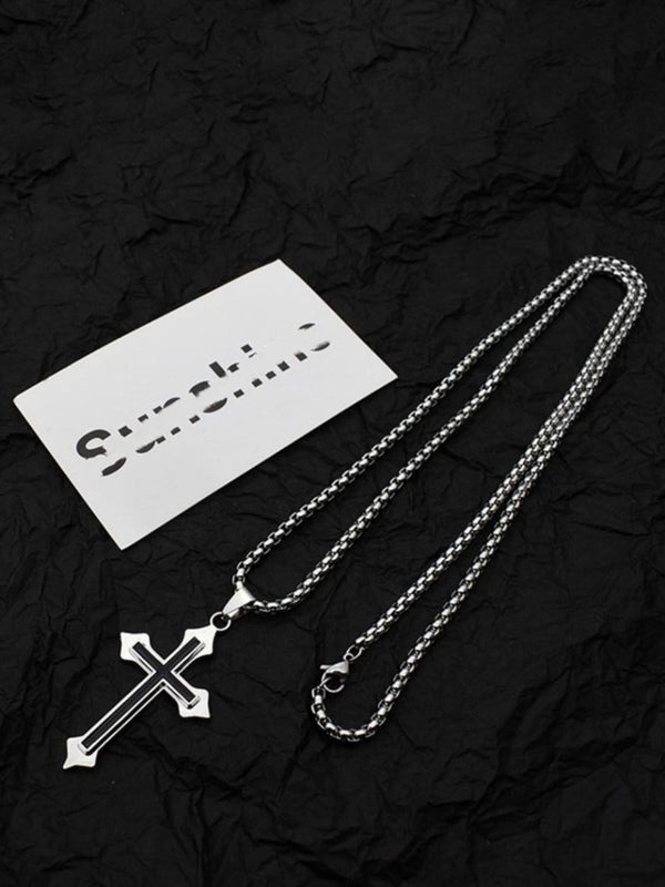 SALTY Men Stainless Steel Contemporary Pendants with Chains