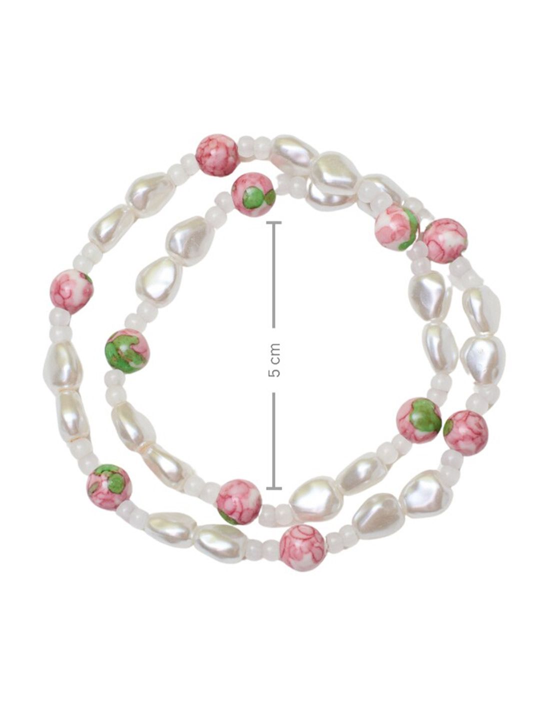 SALTY Crystals Beaded Elasticated Bracelet