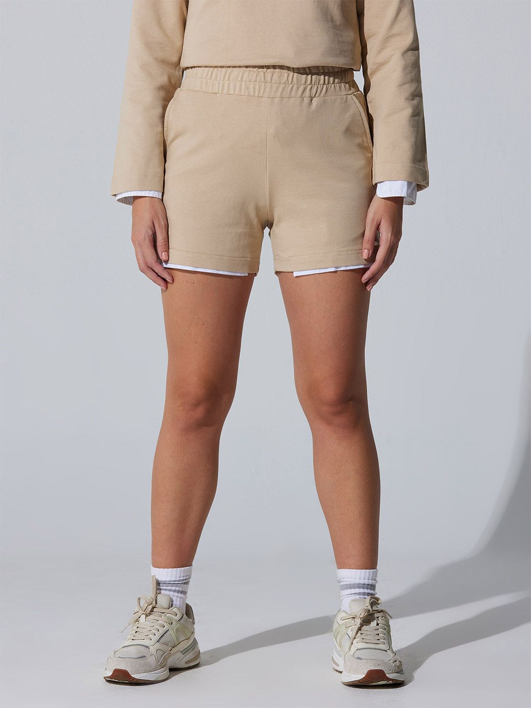 Beige Zenfeel Shorts