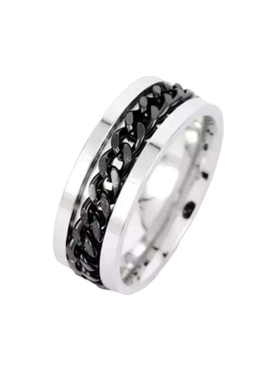 SALTY Men Stainless Steel Jared Chain Ring