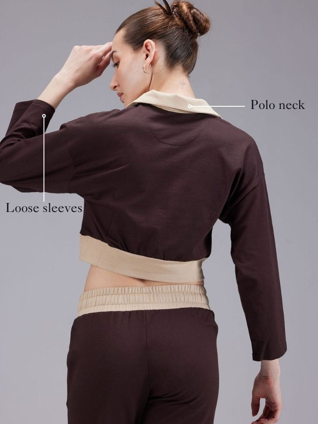 Blue Boxy Polo Sweatshirt