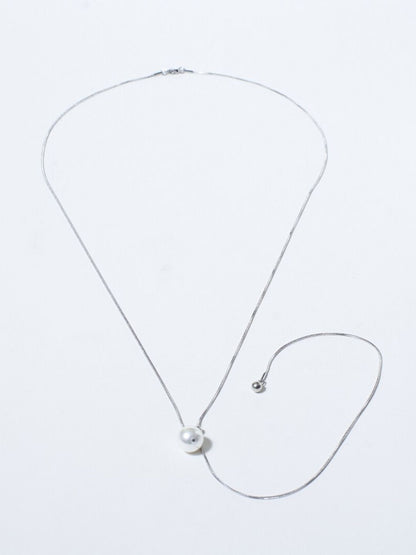 SALTY Stainless Steel Elegant Swirl Tassel Chain