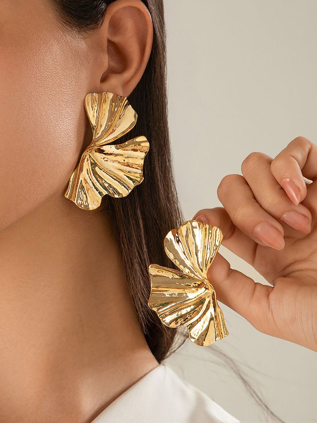Gold-Plated Classic Drop Earrings