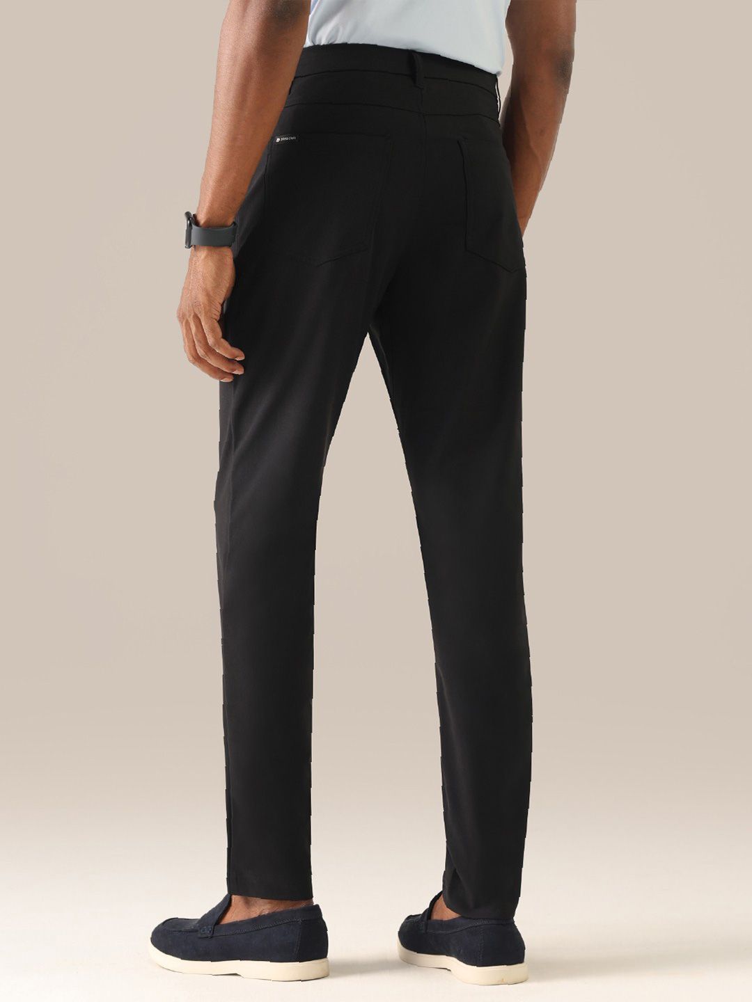 Men's  Black Solid Regular Fit The Legendary Pants