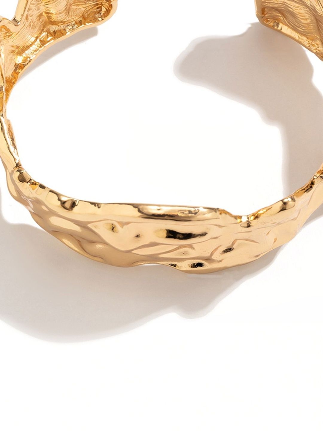 Men Hand Painted Gold-Plated Kada Bracelet