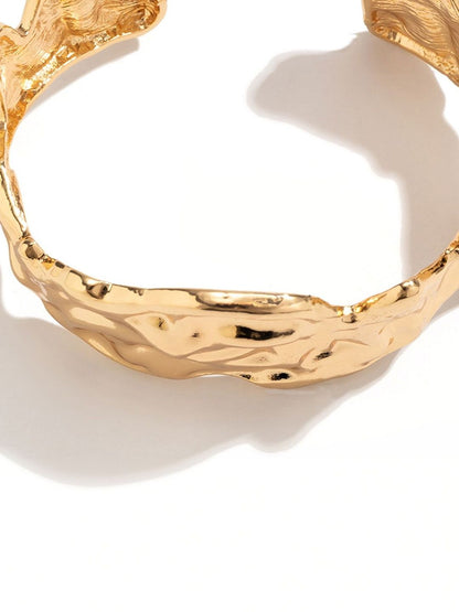 Men Hand Painted Gold-Plated Kada Bracelet