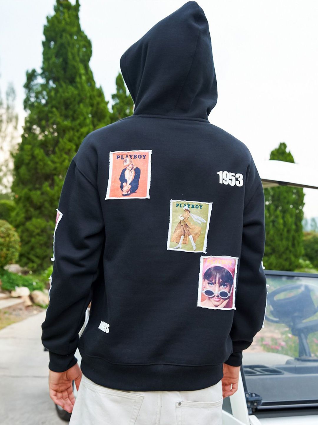Men Printed Hooded Sweatshirt