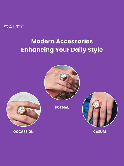SALTY Stretchable Watch Ring for Girls