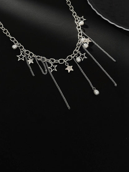 Silver-Plated Enamelled Necklace