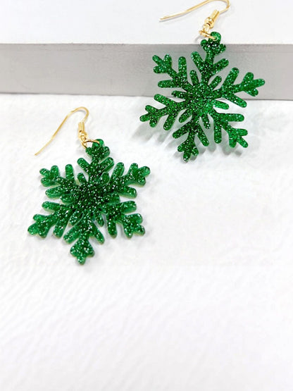 Leaf Shaped Drop Earrings