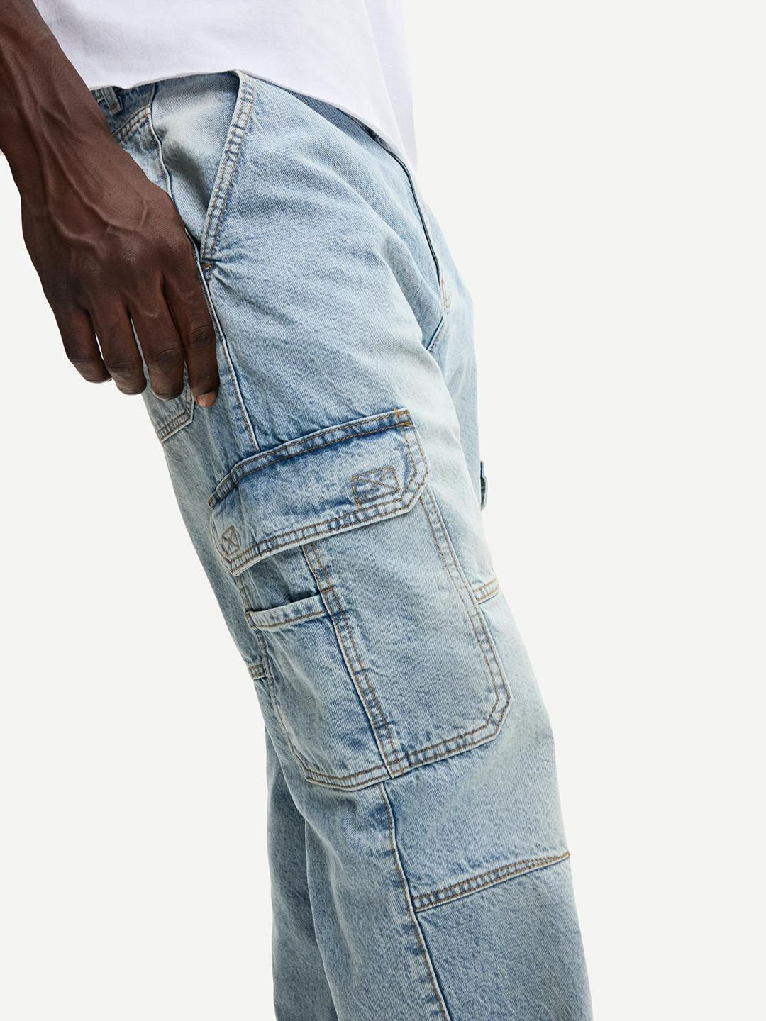 Men Baggy Cargo Jeans