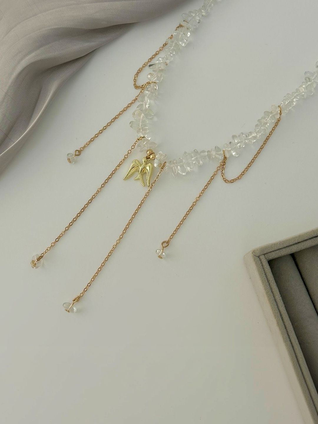 Gold-Plated Enamelled Necklace