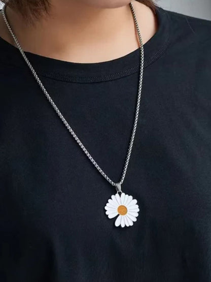 SALTY Stainless Steel Snowdrop Pendants with Chains