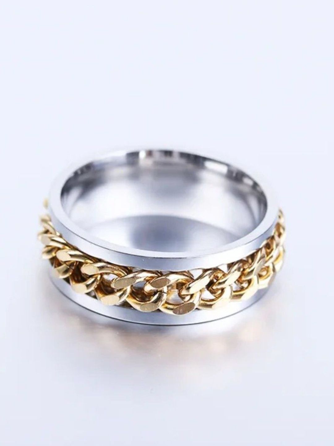 SALTY Men Stainless Steel Finger Ring