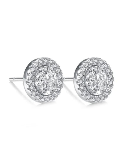 SALTY Men Contemporary Stone Studded Studs Earrings