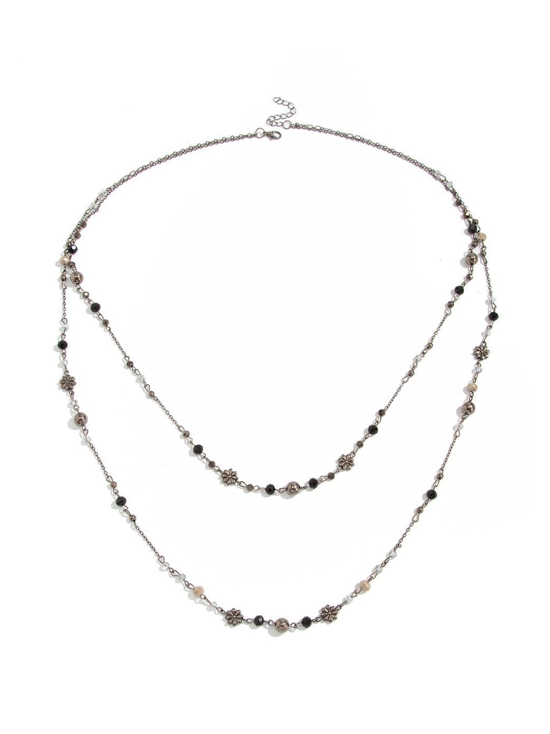 Silver-Plated Layered Necklace