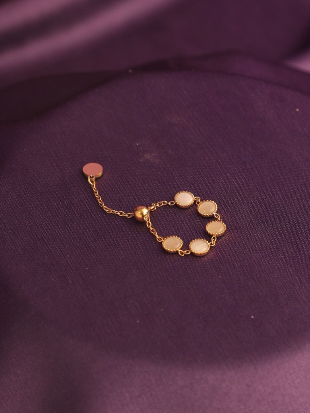 SALTY Opalescent Chain Ring for Women