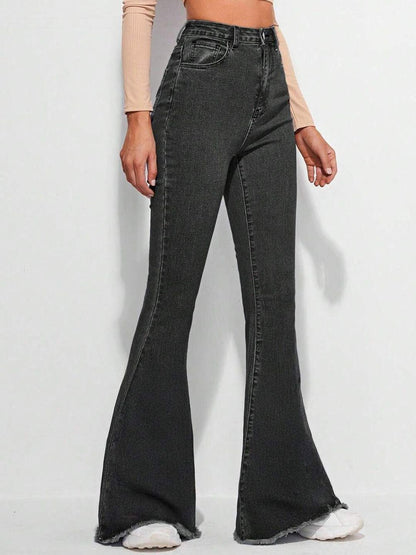 Women Bootilicious Bootcut High-Rise Cotton Jeans