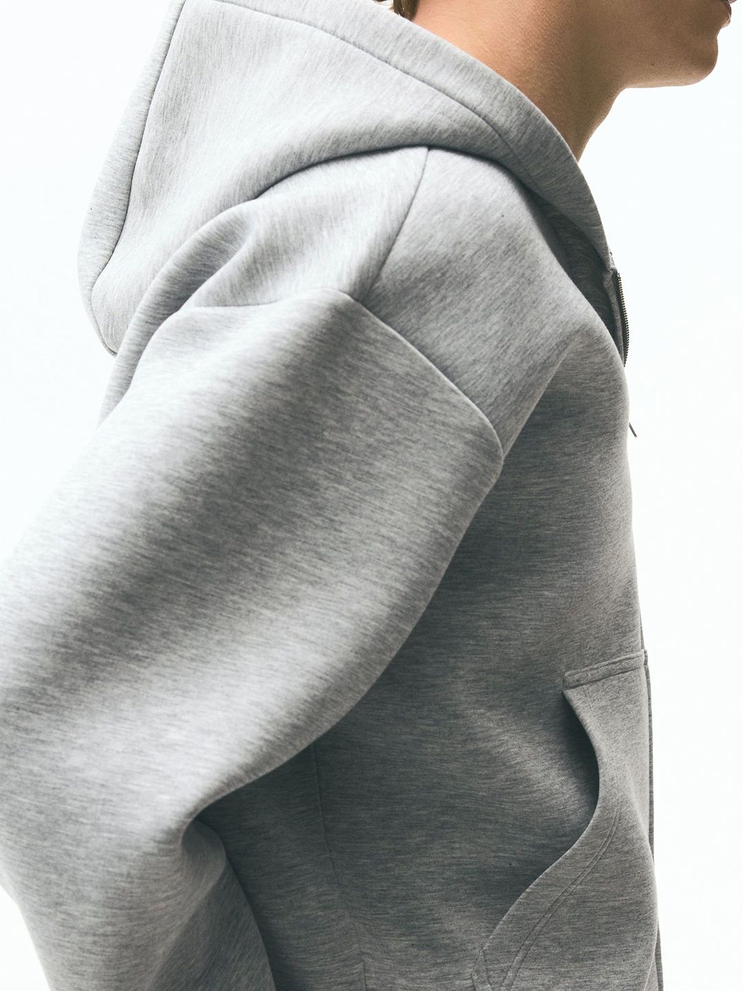 Loose Fit Zip-Through Hoodie