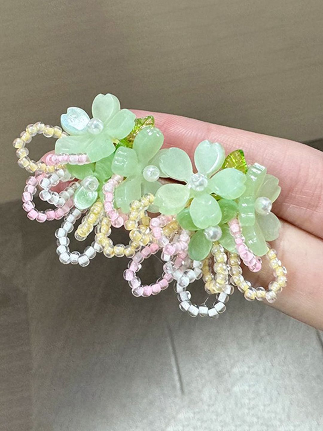 Pearls Floral Drop Earrings
