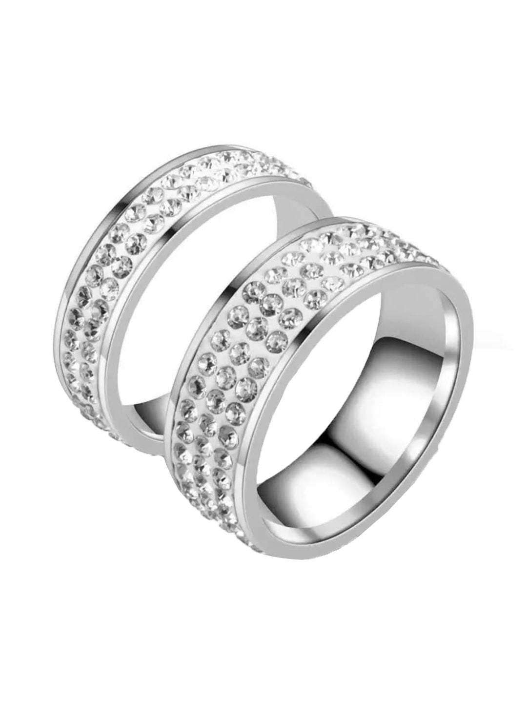 SALTY Men 925 Stainless Steel Tuxedo Band Ring