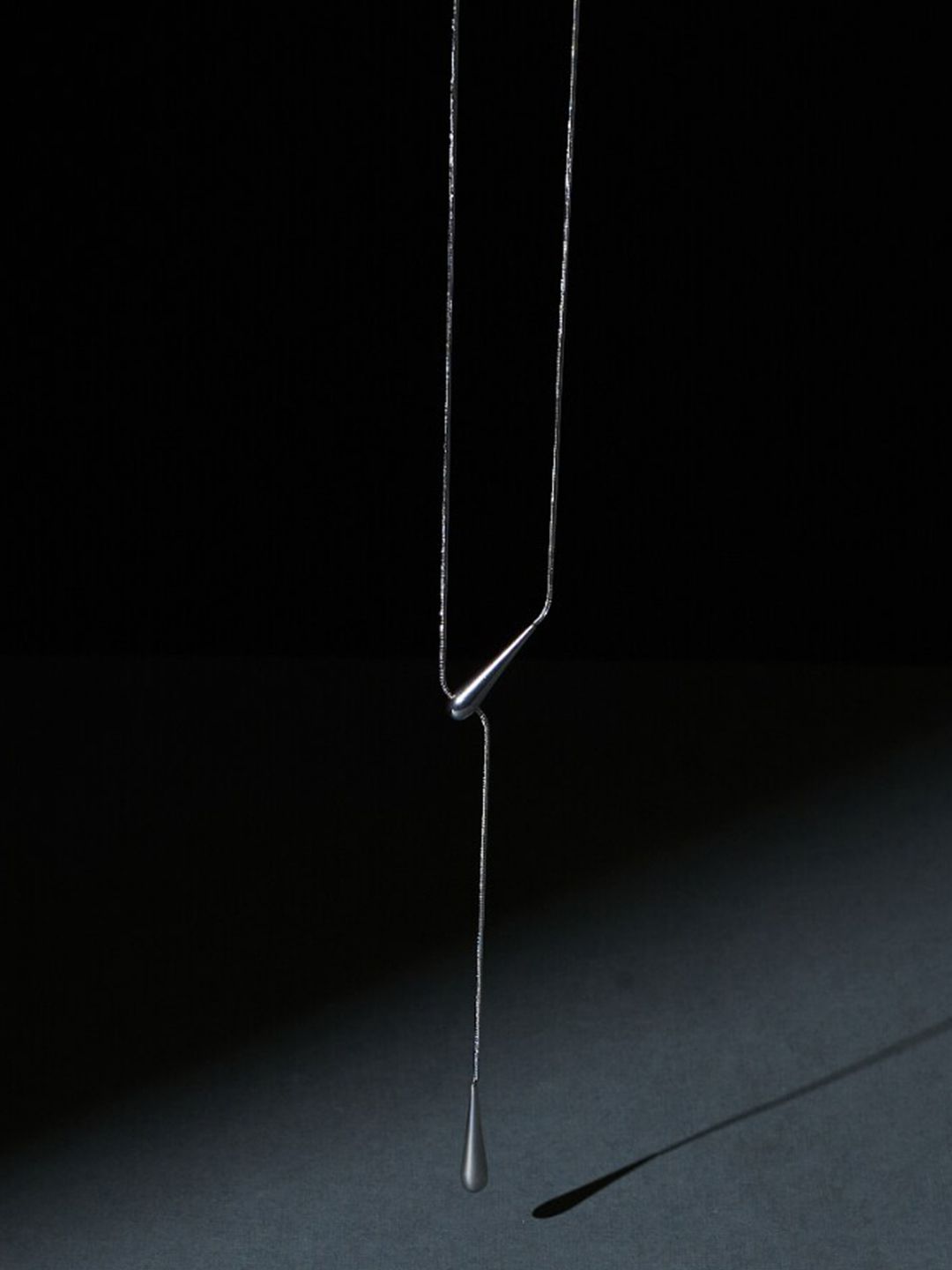 SALTY Women Stainless Steel Silken Lariat Chain